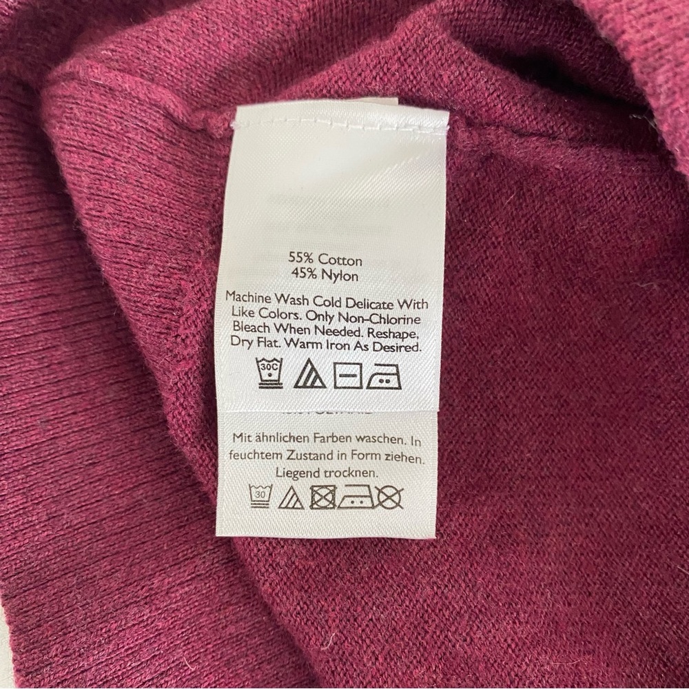 Eddie Bauer Women's Burgundy Cardigan Size Small - Picture 4 of 7